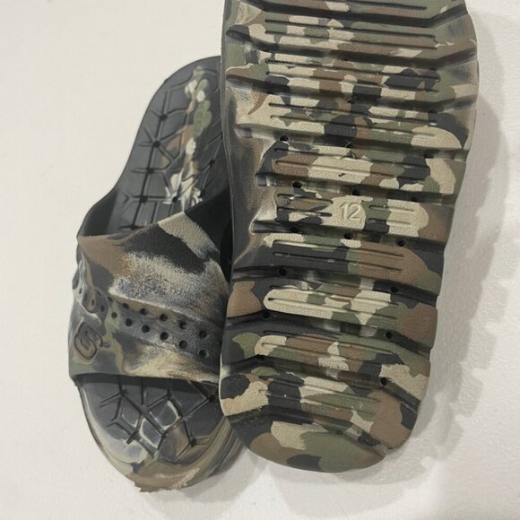 SKECHERS CAMOUFLAGE SLIDES KIDS SZ 12 RANGER CAMO SLIDE ON VERSATILE COMFORT - Picture 10 of 14